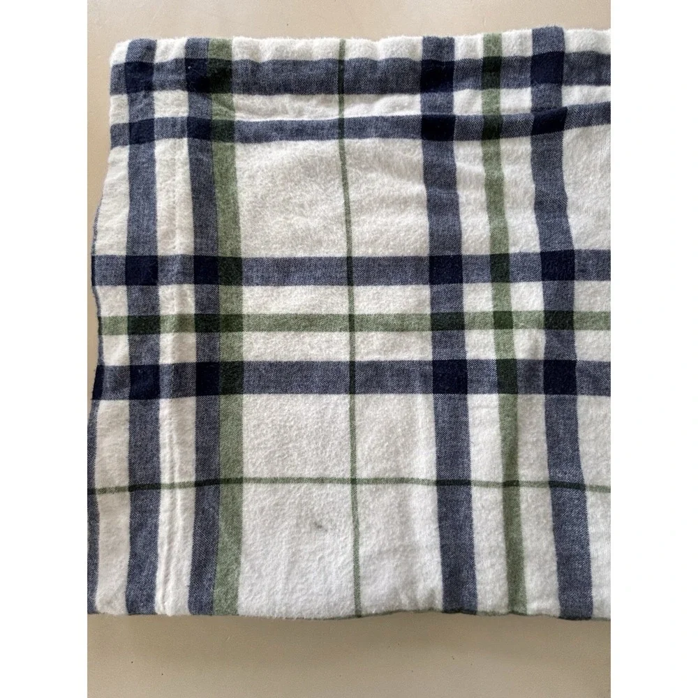 Tommy Hilfiger Flannel Comforter Twin Plaid + 3 Shams Nautical Coastal Classic